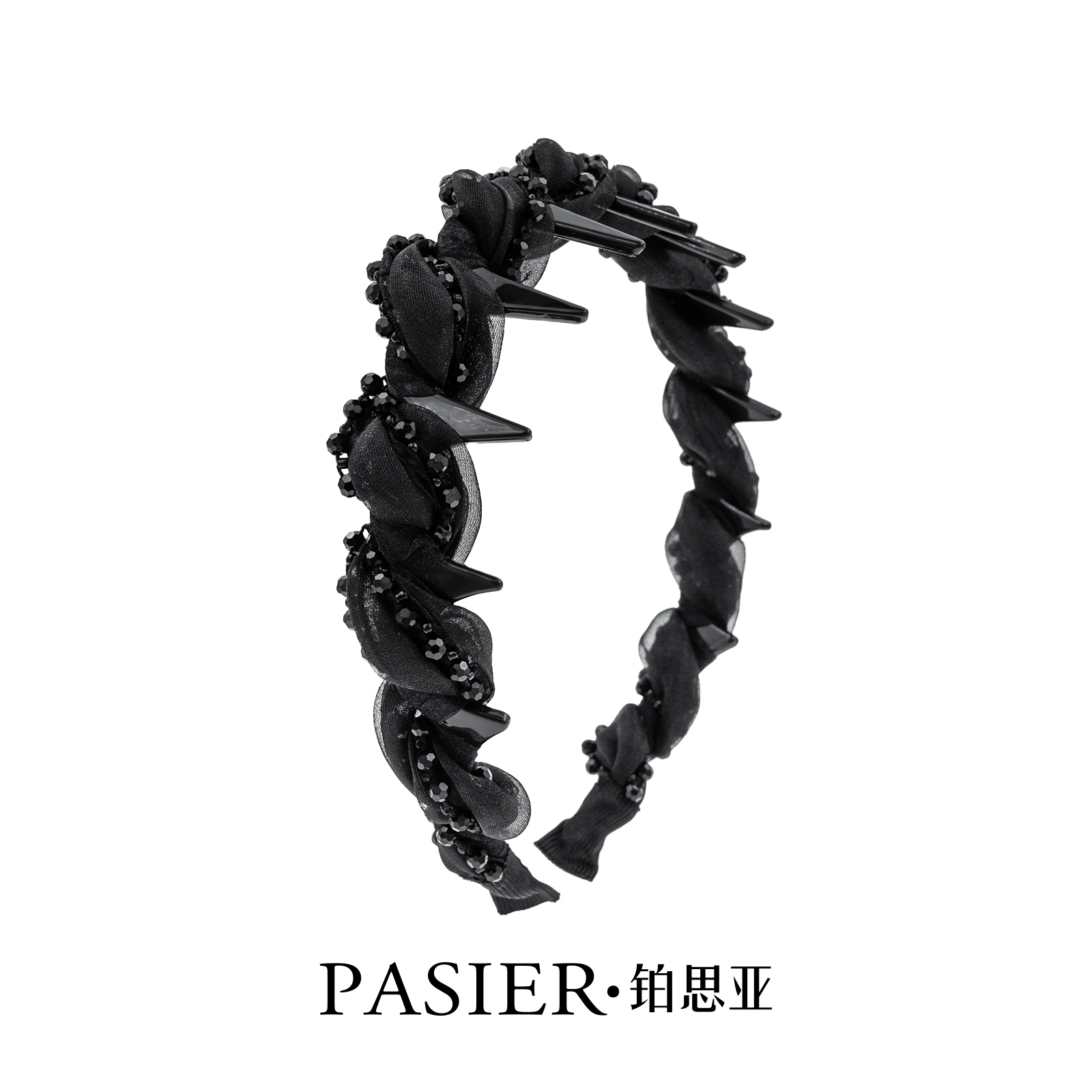 铂思亚赫本王妃  气质感遮发缝 轻奢设计时尚齿梳发箍  FB2252