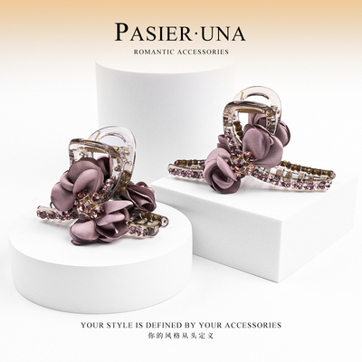 玫瑰的故事 温婉气质手工花瓣抓夹FS9942