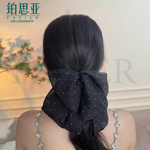 铂思亚蝴蝶抓夹女后脑勺发夹