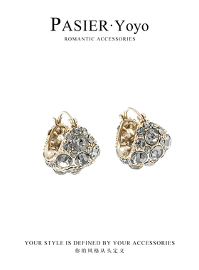 铜合金花摇篮百搭精致耳环FB2704耳环