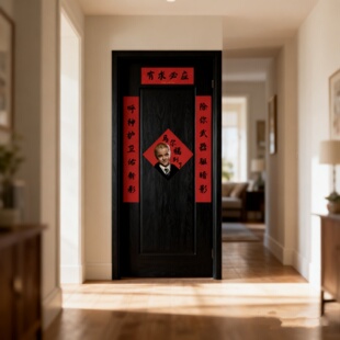 马年对联马年尔福马字尔福福贴周边入户门装饰布置贴纸2026年新款