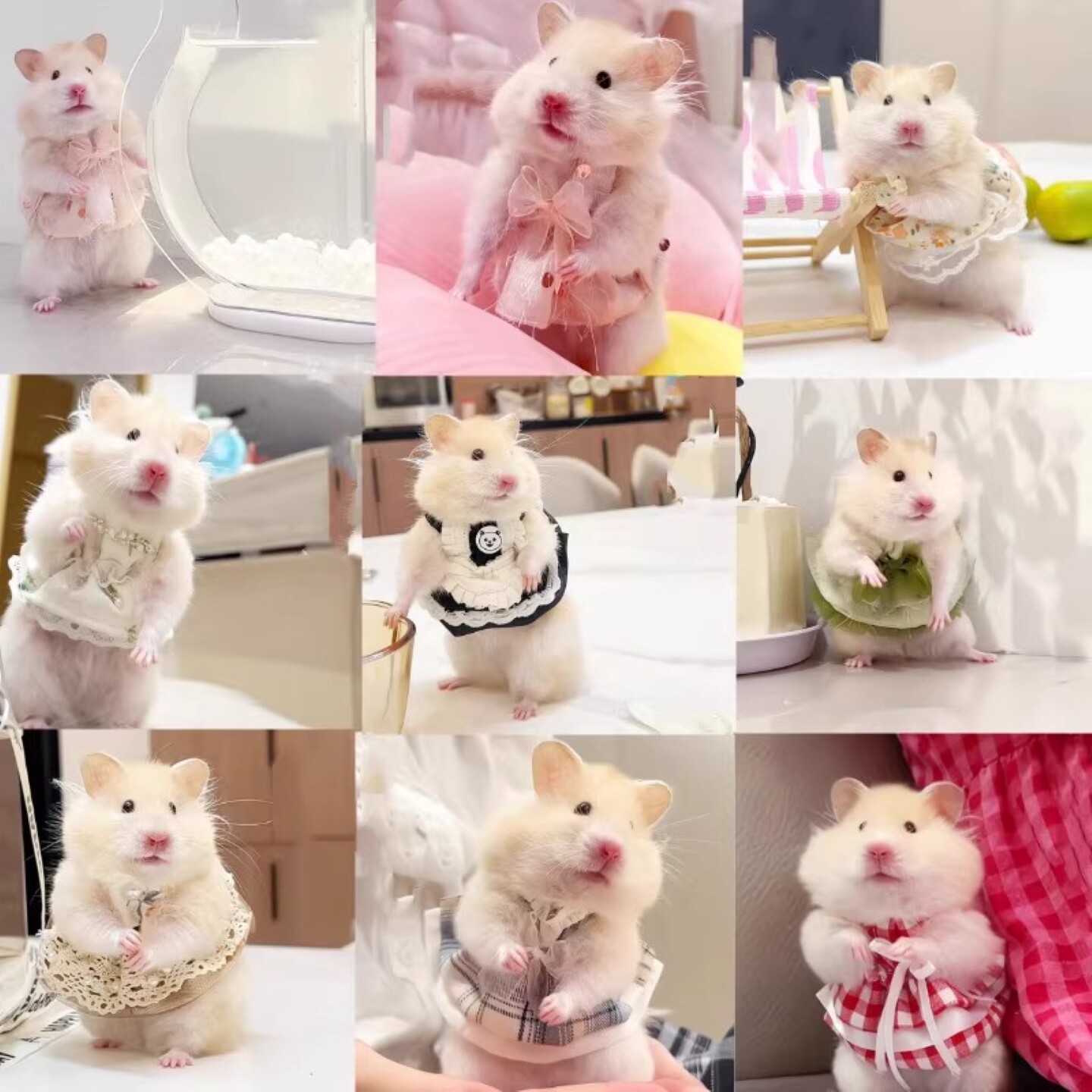 仓鼠可爱衣服服装裙子趣味造型小宠物毛线衣金丝熊花枝鼠服饰用品