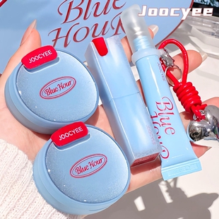 Joocyee酵色冬日蓝调镜面唇蜜滋润粉雾口红腮红圣诞限定素颜显白