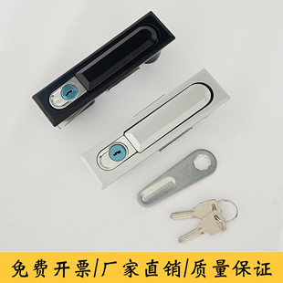 MS618锌合金高低压开关锁亚光平面锁配电箱转舌锁控制柜门锁