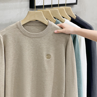 东莞大朗毛衣广州十三行男高端保暖针织百搭打底衫清河杭州四季青