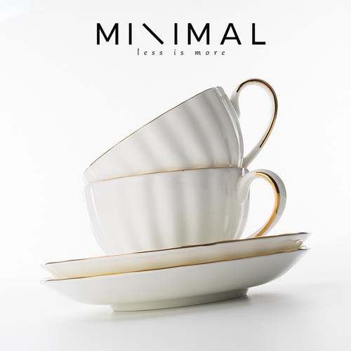 家用欧式金边奢华咖啡杯