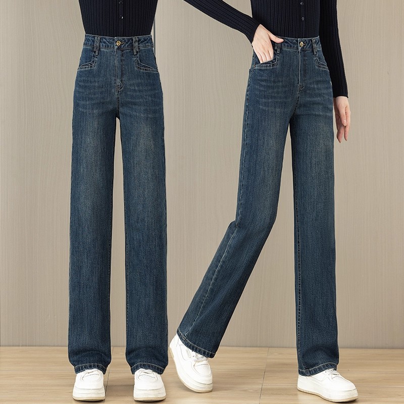 2025春秋新显瘦牛仔裤窄版直筒裤