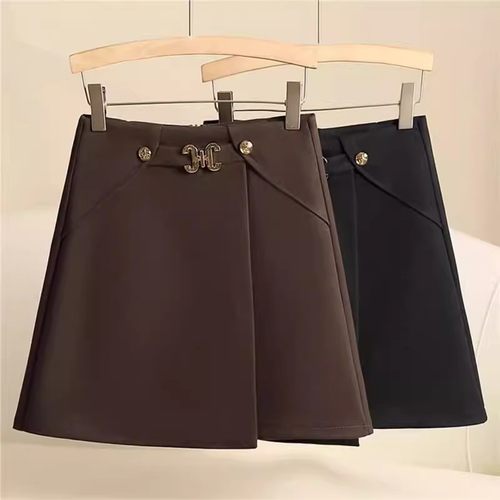 小个子高腰显瘦遮胯a字包臀裙子