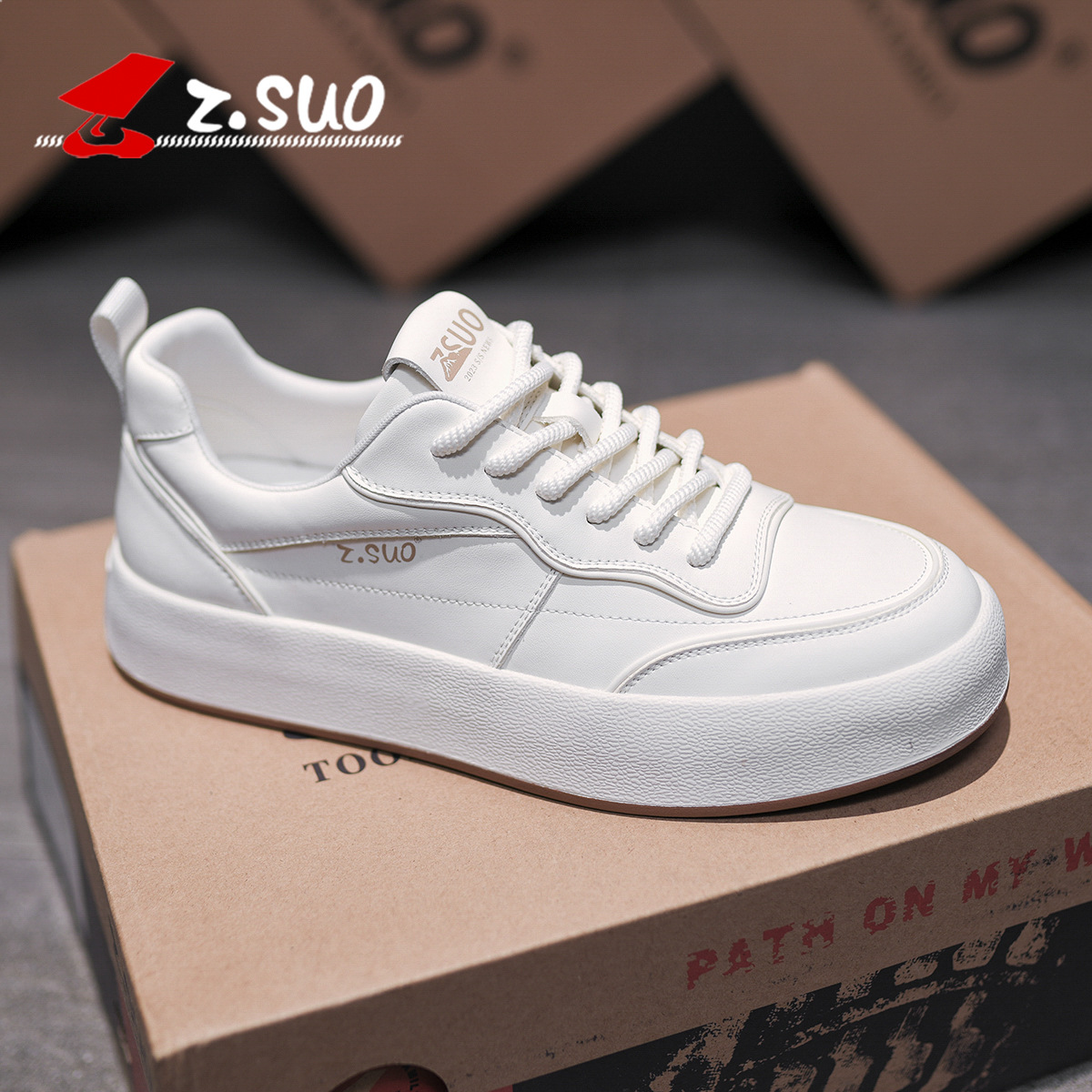 软底小白鞋男春季学生运动休闲男