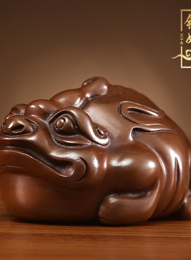 把玩办公室镇纸紫铜中式