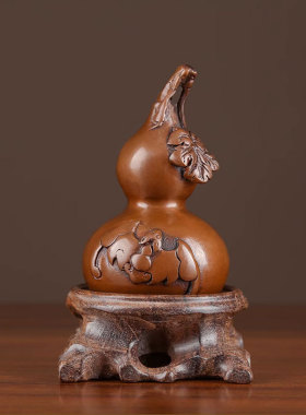 家居装饰品玄关摆件紫铜招财葫芦