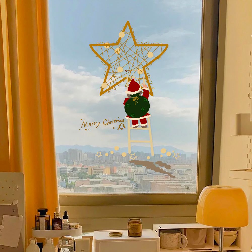 2026可爱圣诞节贴纸圣诞老人装饰