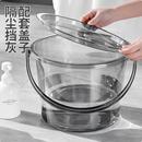 家用水桶卫生间手提洗衣桶透明带盖子加厚塑料桶学生宿舍盆桶套装