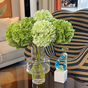 手感保湿绣球 超逼真仿真花高档客厅餐桌茶几装饰假花拍摄道具