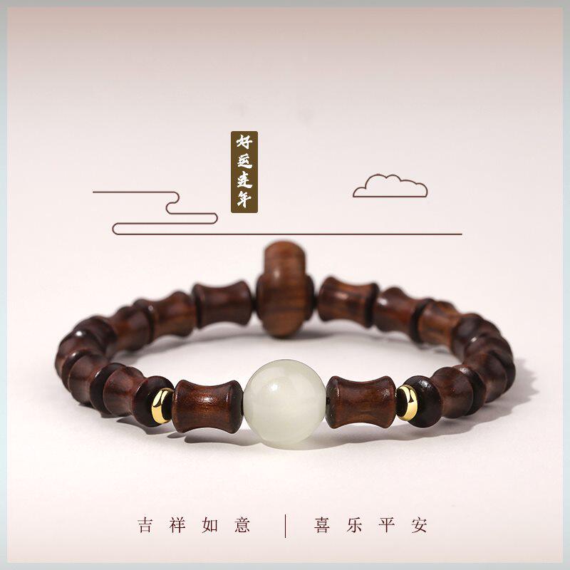 木质手串节节高升竹节手链通用