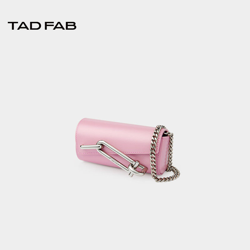 TADFAB光滑牛皮革迷你锁盒包