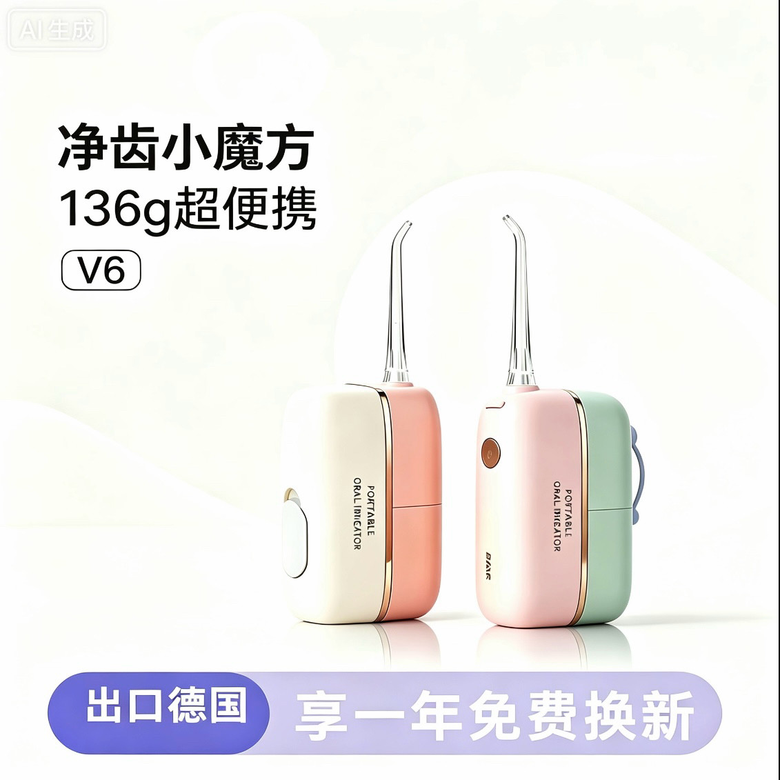 便携式冲牙器正畸专用迷你家用洗牙器洁牙器水牙线旅行送礼礼盒装