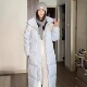 2025新款 长款 羽绒棉服女冬季 中戏棉服情侣宽松过膝加厚棉衣外套