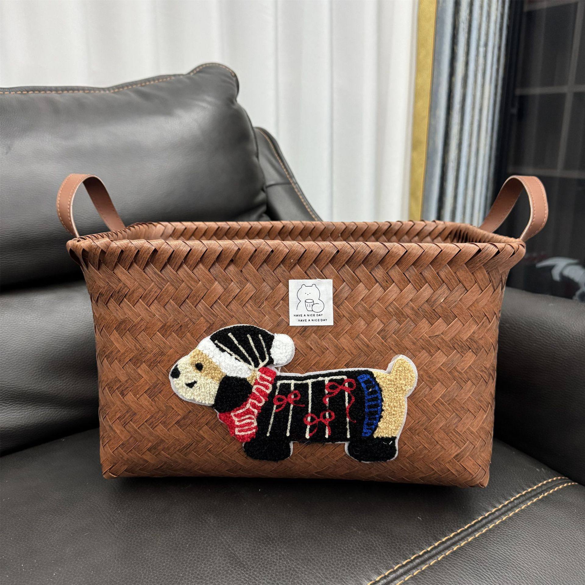 脏衣篮家用大容量脏衣篮脏衣篓ins风衣服红款轻奢草编洗澡储物带,收纳整理,脏衣桶,淘宝优惠券,粉丝福利购,淘宝优惠卷