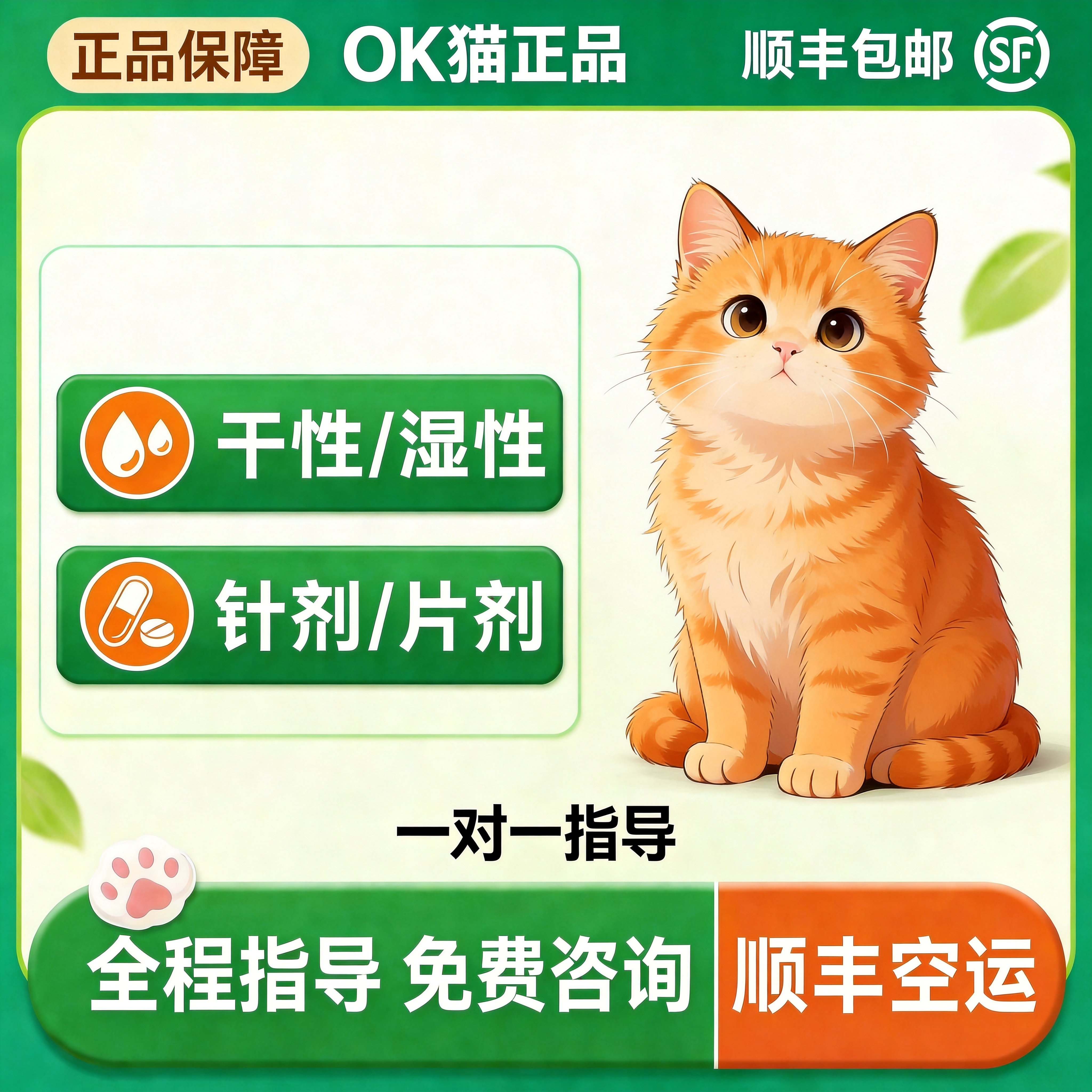 猫咪干性湿性油剂口服顺丰包邮
