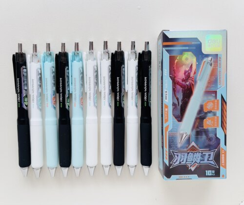 得力V103连中三元考试中性笔