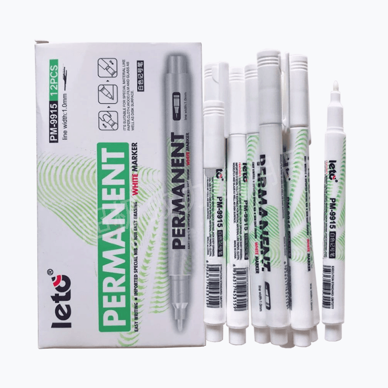 乐途白色记号笔6支起包邮