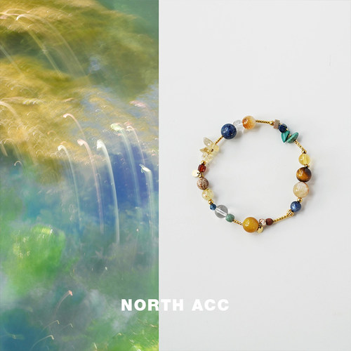 NORTHACC新中式复古多宝天然水晶手串女小众高级感轻奢黄水晶手链