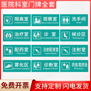 医院门诊科室医疗诊室诊所科室牌医院门牌牙科口腔美容院卫生院治疗室候诊室注射室观察室标识门牌提示牌定制