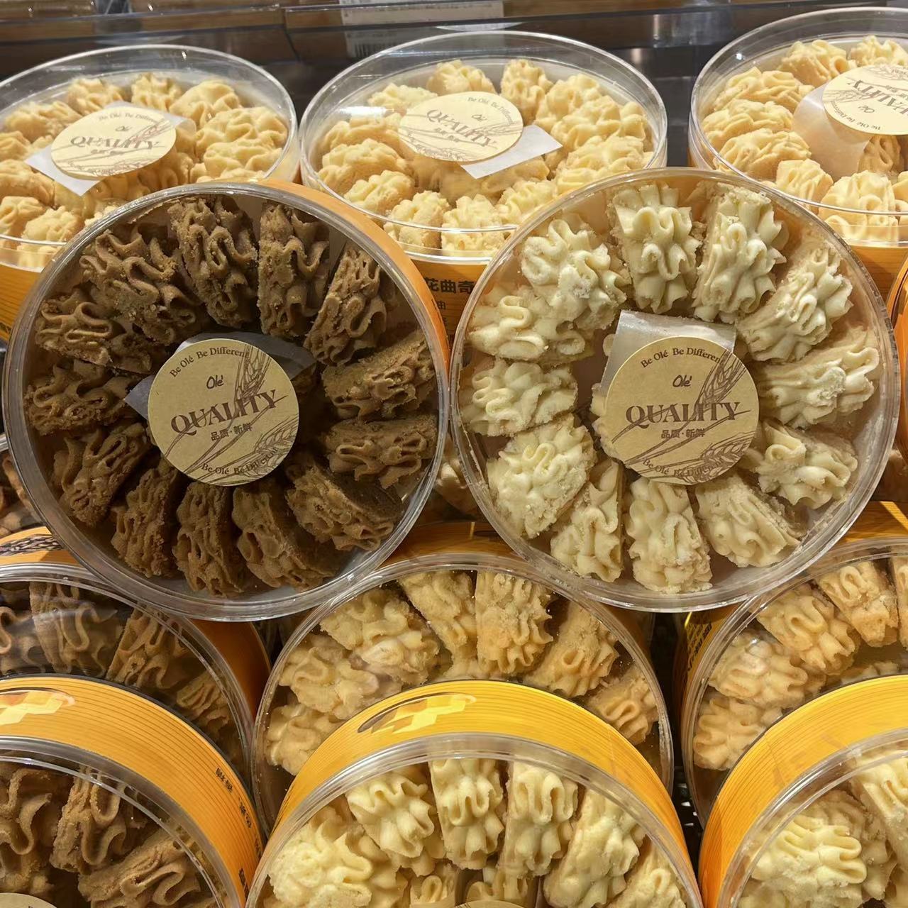 ole原味咖啡味小花曲奇