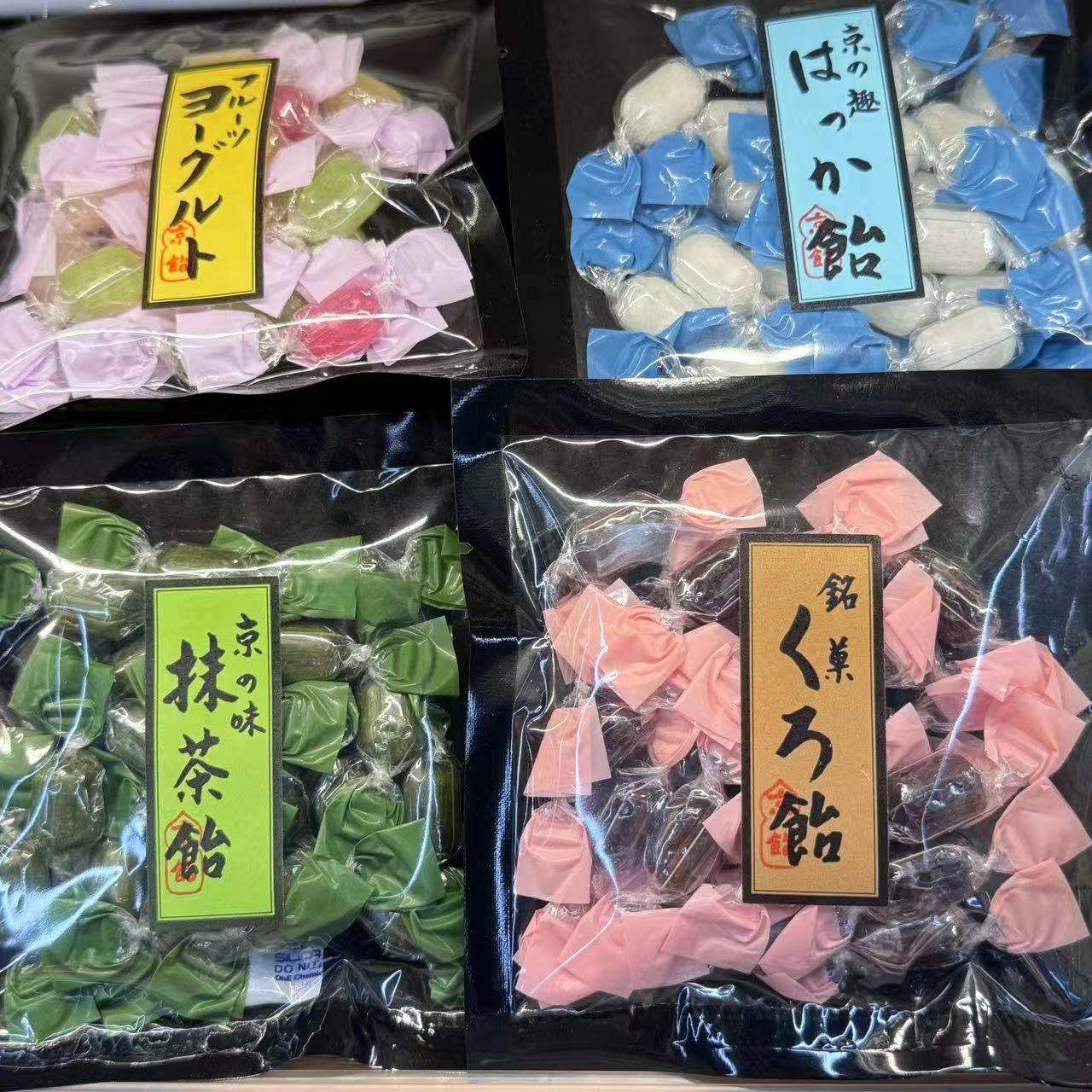 ole超市日本饴匠京都什锦糖黑糖抹茶糖薄荷糖50g