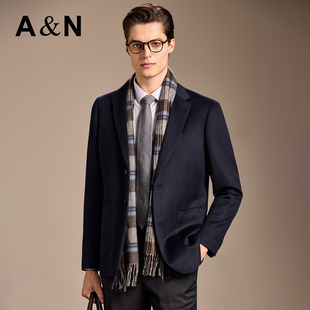 男休闲西服外套 AntonNeal轻奢羊毛呢西装 20%山羊绒80%绵羊毛
