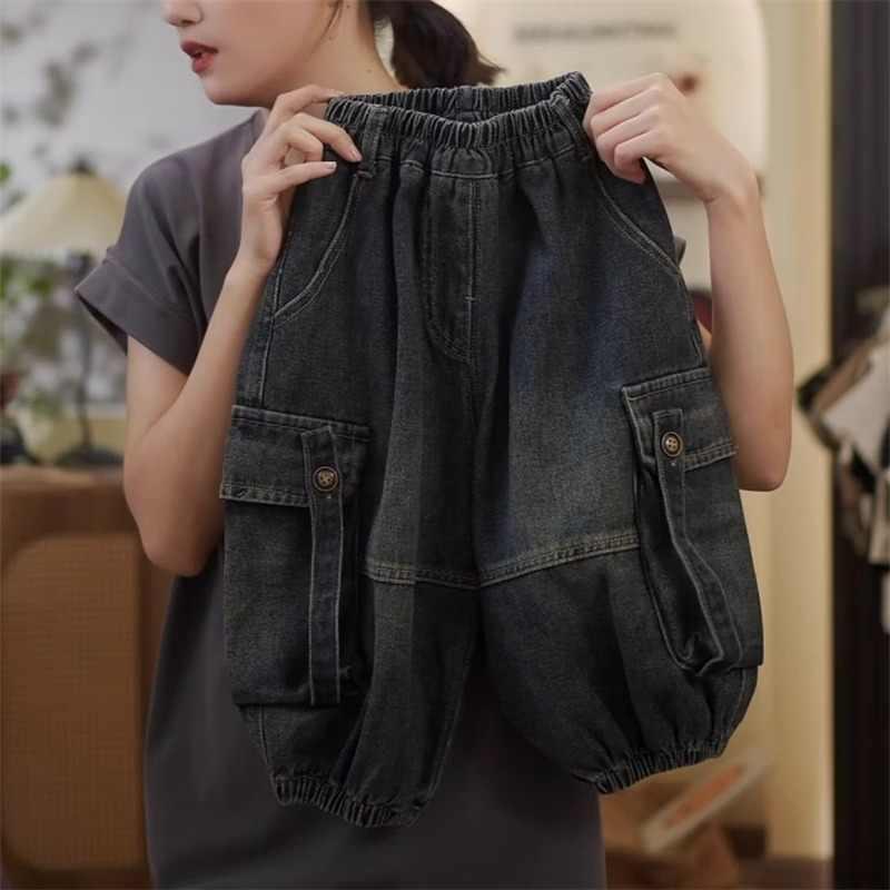 男童秋冬牛仔裤儿童痞帅洋气时髦灯笼裤中小宝宝嘻哈帅气哈伦长裤