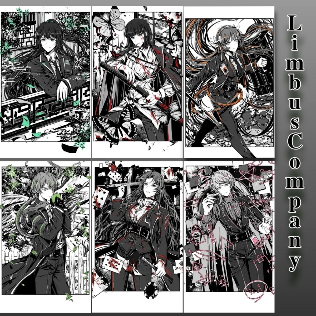 边狱巴士边狱公司同人周边 废墟图书馆周边小卡徽章 谷子游戏满天