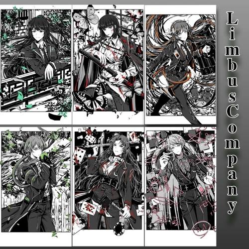 边狱巴士边狱公司同人周边 废墟图书馆周边小卡徽章 谷子游戏满天