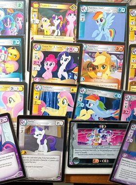 美版小马宝莉卡小马宝莉ccg大电影海马利亚普卡鱼卡m6美版正品mlp