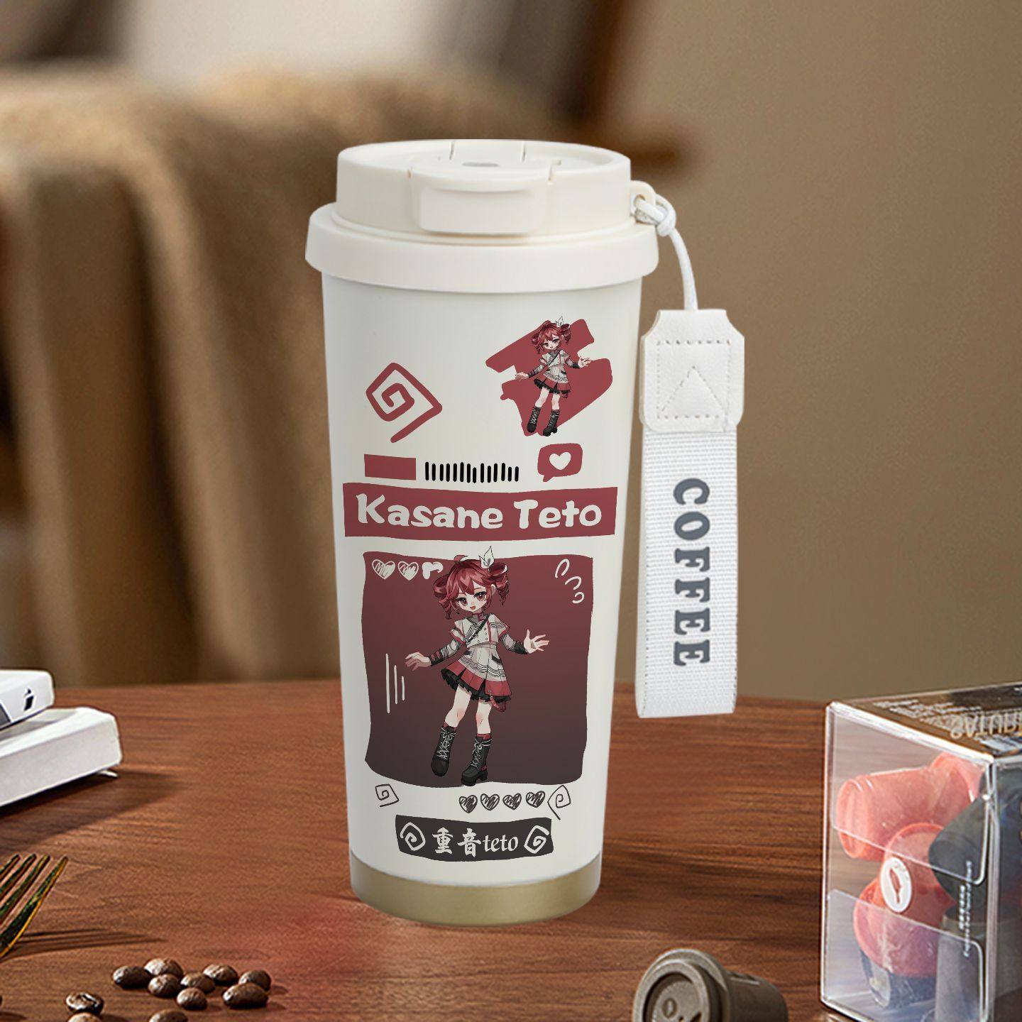 重音teto卡通动漫重音teto保温瓶咖啡水杯子吸管直饮便携学生定制,模玩/动漫/周边/娃圈三坑/桌游,动漫挂件/文具,淘宝优惠券,粉丝福利购,淘宝优惠卷