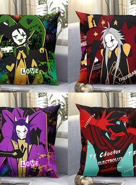 怪诞马戏团新款高颜值怪胎马戏团母亲jester周边方形抱枕玩偶小丑