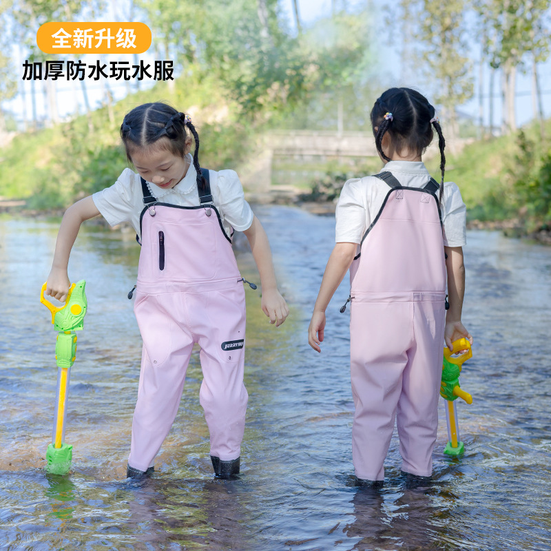 儿童连体下水裤小孩新款皮叉玩