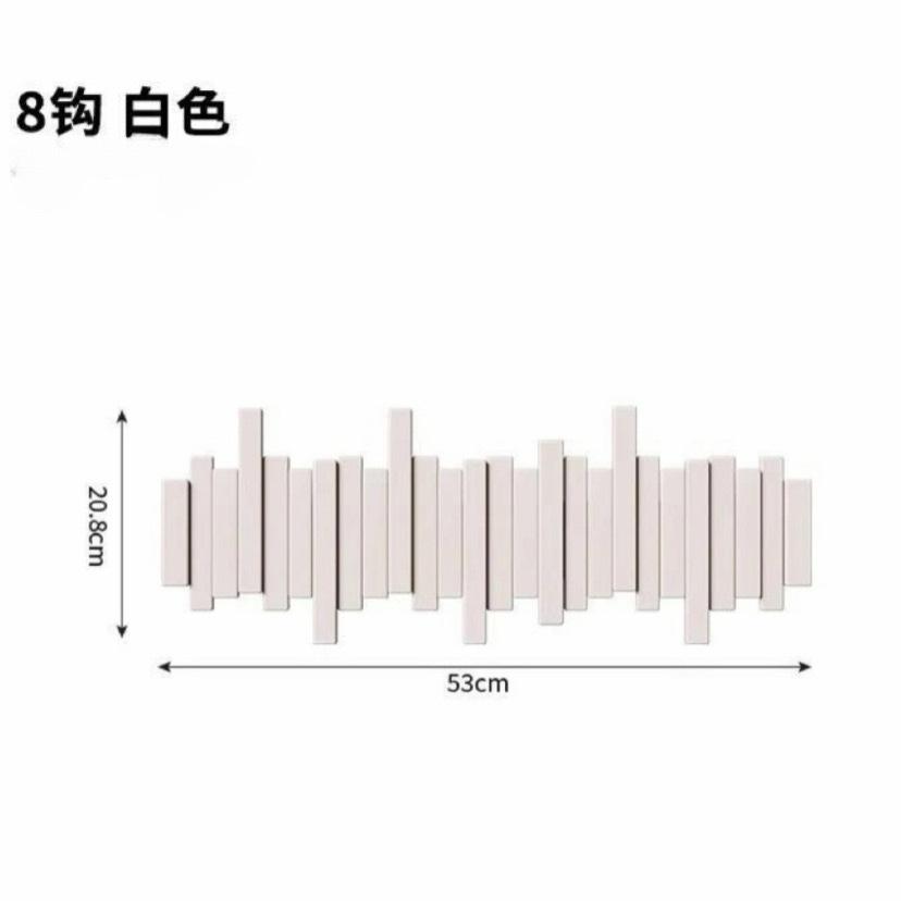 钢琴键挂衣架入户门衣帽挂架墙面