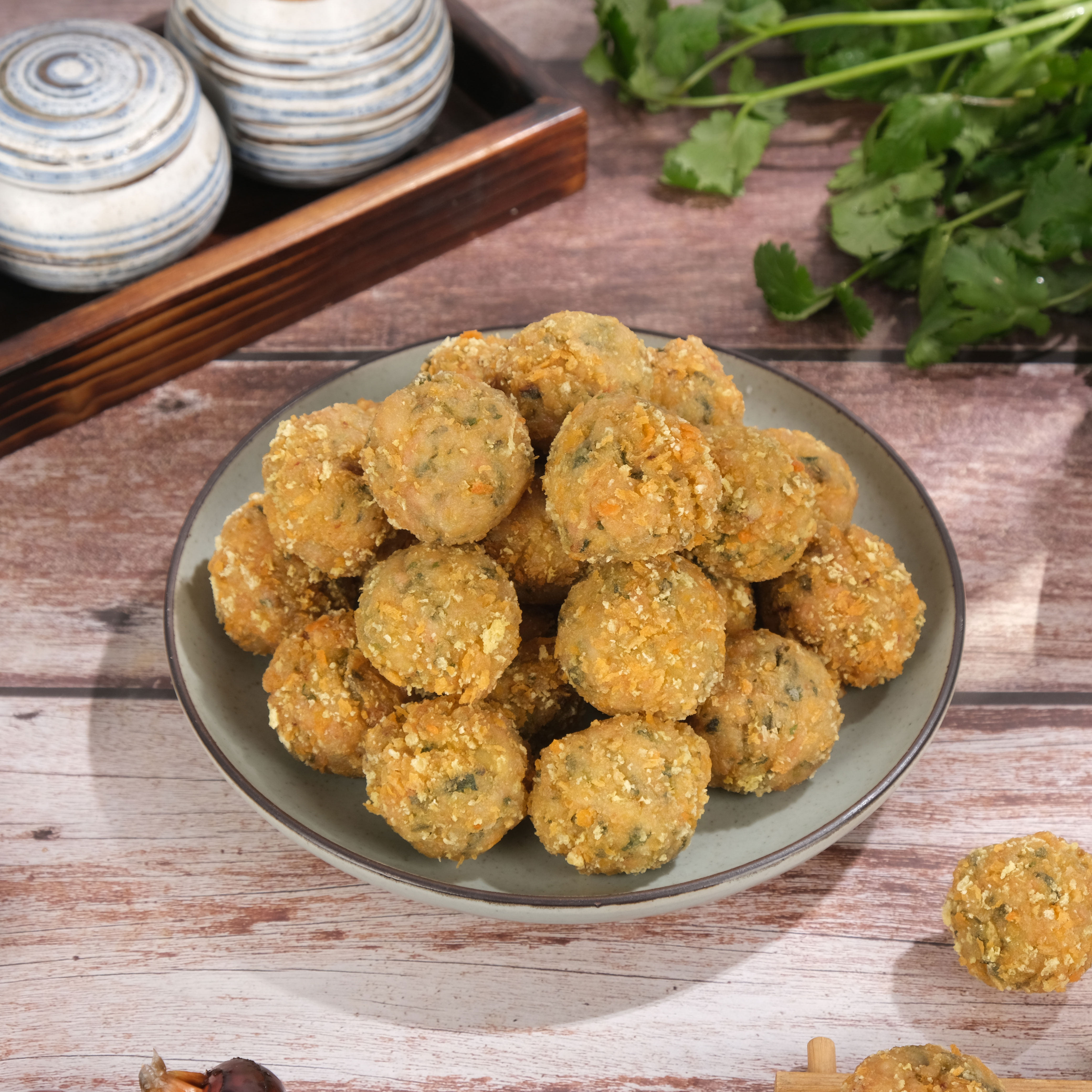 升官渡马蹄香菜肉圆湖北武汉特产手工肉丸马蹄猪肉肉园408g