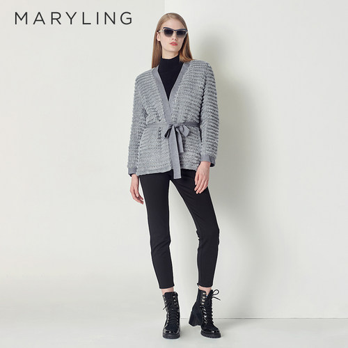 MARYLING小脚裤修身长裤