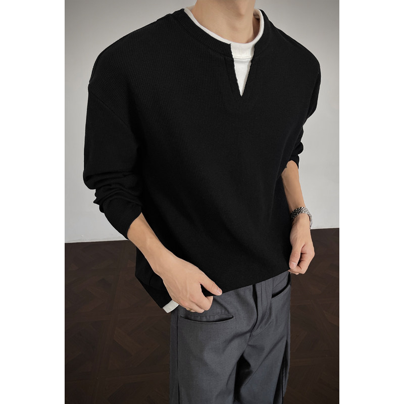 港风cleanfit亨利领卫衣男女休闲