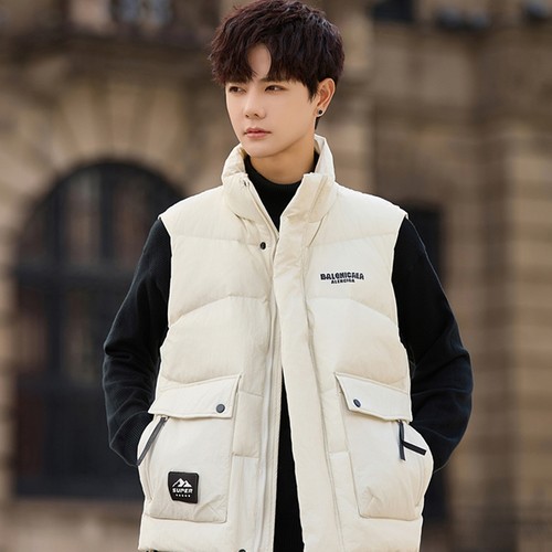 羽绒服马甲保暖背心运动男款春秋