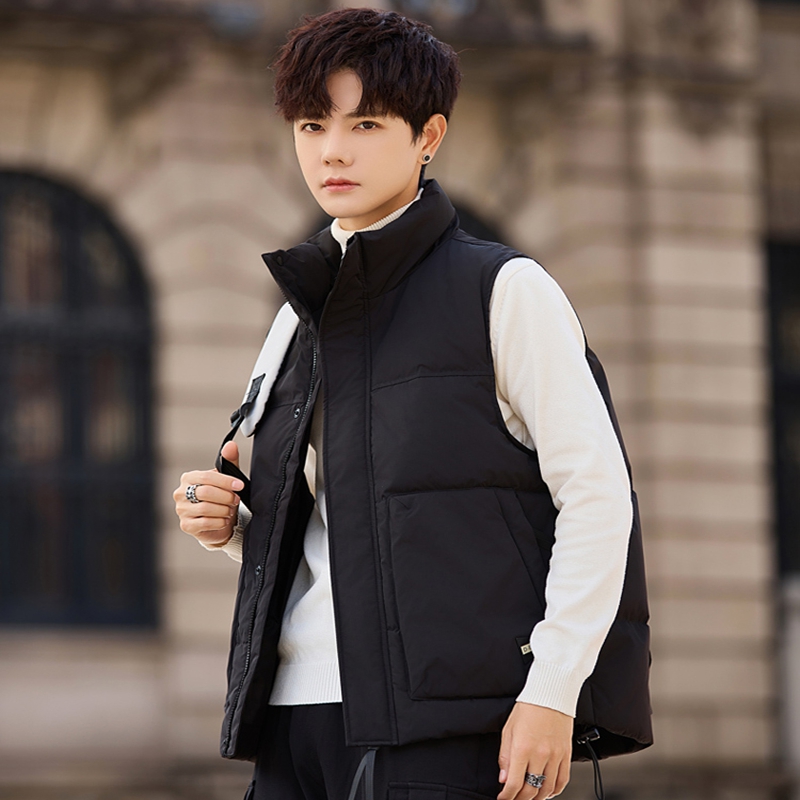 加厚保暖背心羽绒马甲男2025冬季