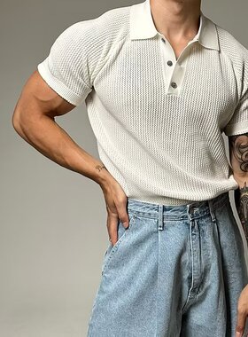 Plain casual men's simple overalls shorts纯色简约工装短裤男