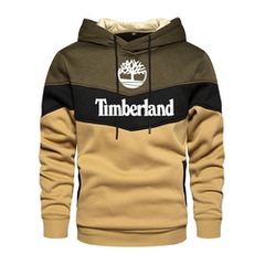 Men's color blocking hooded simple sweater男拼色连帽简约卫衣