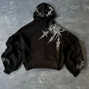 高街印花外套帽衫High street front back printed jacket hoodie