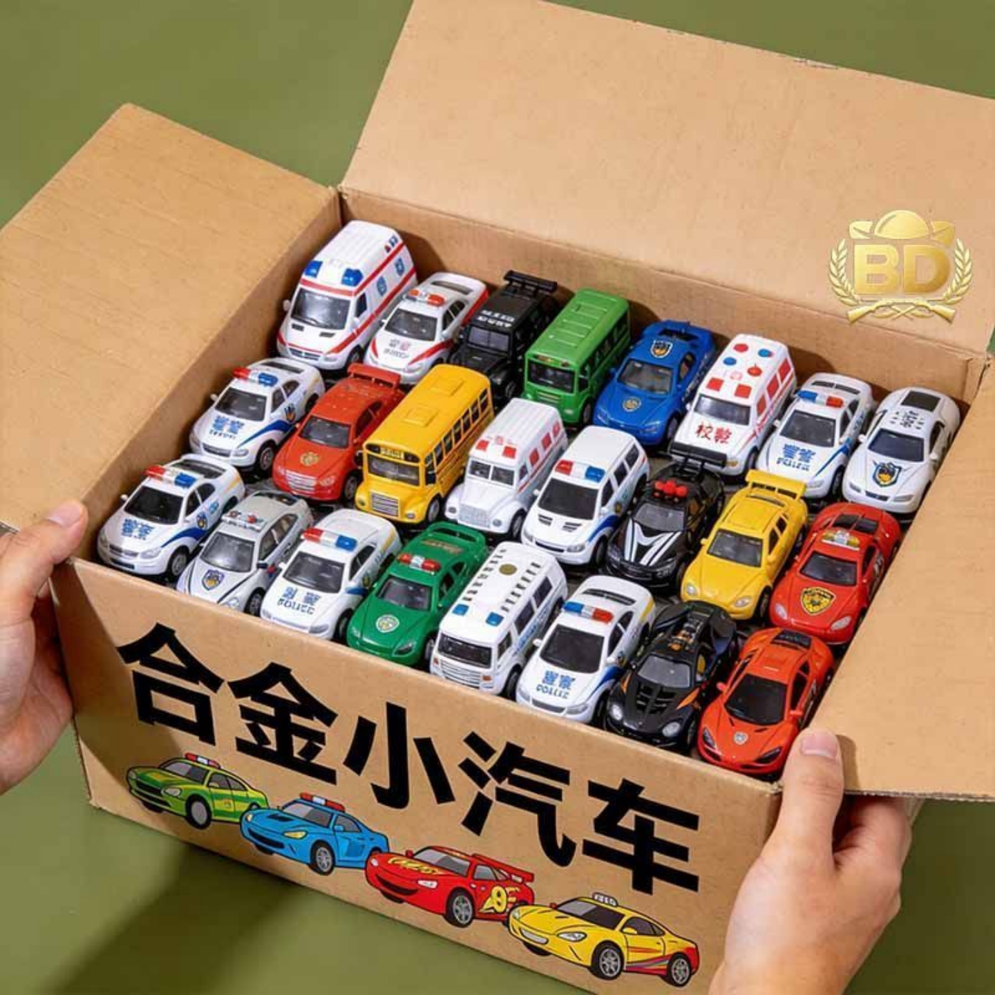 【抢100辆】合金回力车儿童铁皮小汽车玩具男孩赛车幼儿园玩具车