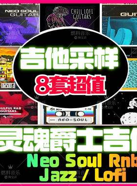 灵魂吉他采样包loop素材FLstudio音源Neo Soul Jazz HIPHOP