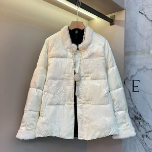 国风棉服外套长袖 新中式 保暖显瘦宽松棉袄气质遮肉潮 大码 2025冬季